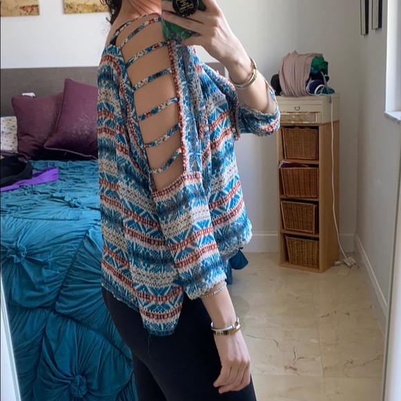 Sheer cutout blouse - Picture 4 of 4